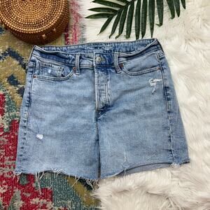 Old Navy High Waist Distressed OG Straight High Rise Denim Jean Shorts 10